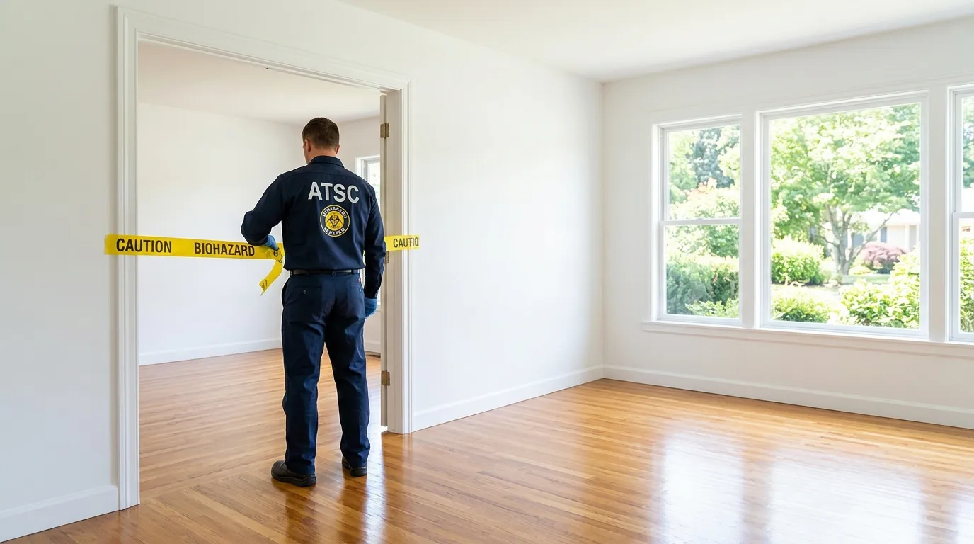 Certified biohazard cleanup crew performing Trauma Scene Cleanup in Southfield